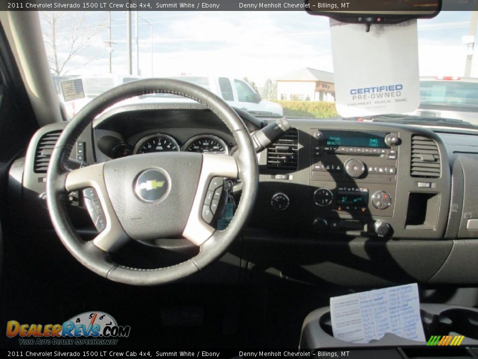 2011 Chevrolet Silverado 1500 LT Crew Cab 4x4 Summit White / Ebony Photo #10