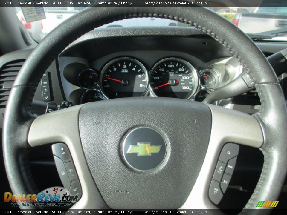 2011 Chevrolet Silverado 1500 LT Crew Cab 4x4 Summit White / Ebony Photo #13