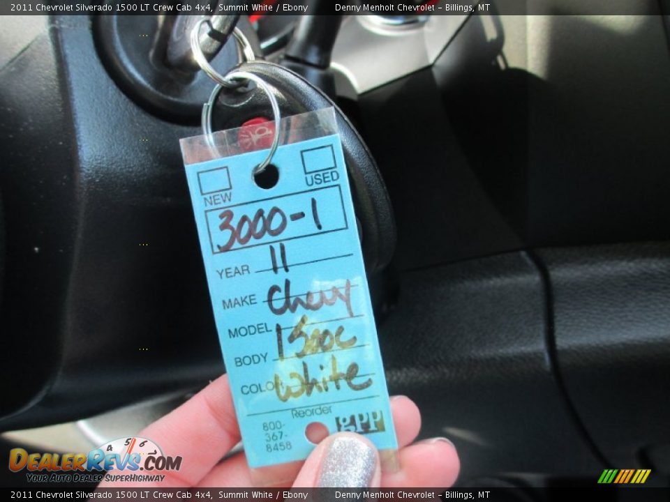 2011 Chevrolet Silverado 1500 LT Crew Cab 4x4 Summit White / Ebony Photo #15