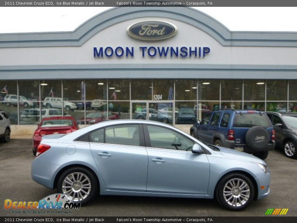 2011 Chevrolet Cruze ECO Ice Blue Metallic / Jet Black Photo #1