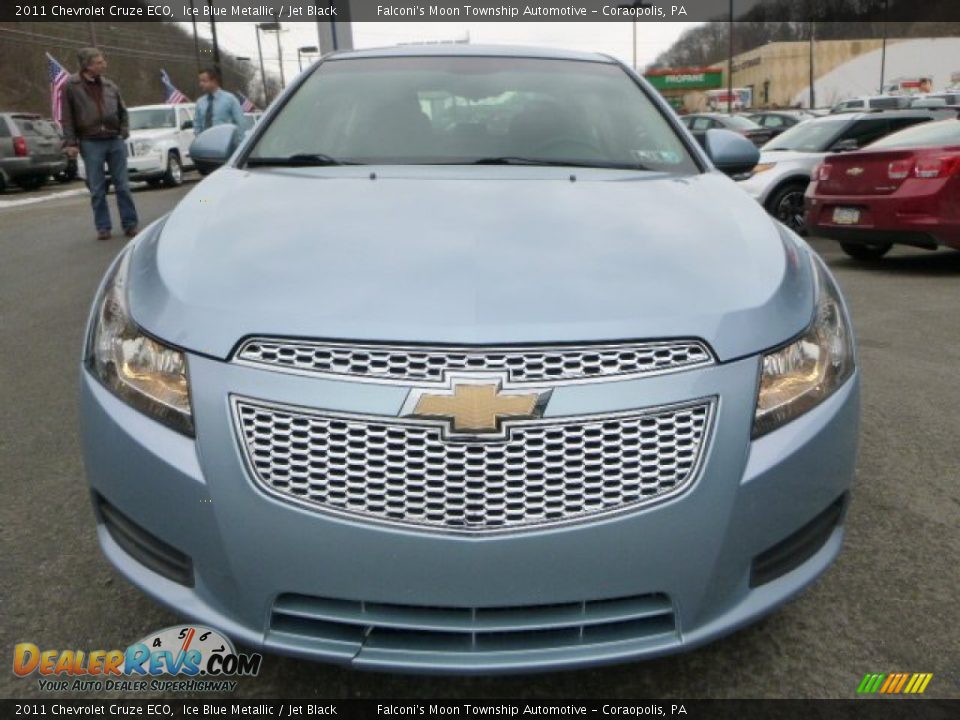 2011 Chevrolet Cruze ECO Ice Blue Metallic / Jet Black Photo #7