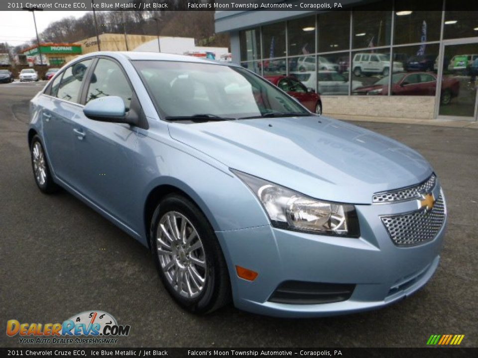2011 Chevrolet Cruze ECO Ice Blue Metallic / Jet Black Photo #8