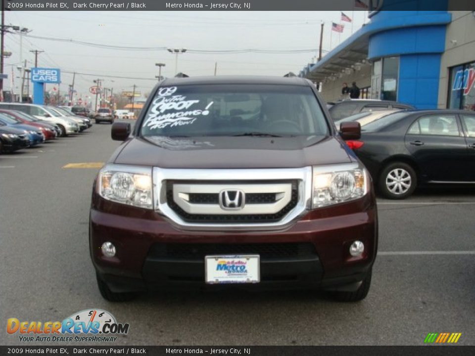 2009 Honda Pilot EX Dark Cherry Pearl / Black Photo #2