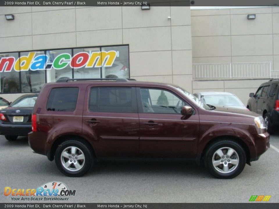 2009 Honda Pilot EX Dark Cherry Pearl / Black Photo #3