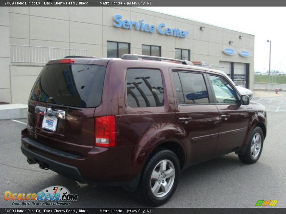 2009 Honda Pilot EX Dark Cherry Pearl / Black Photo #4