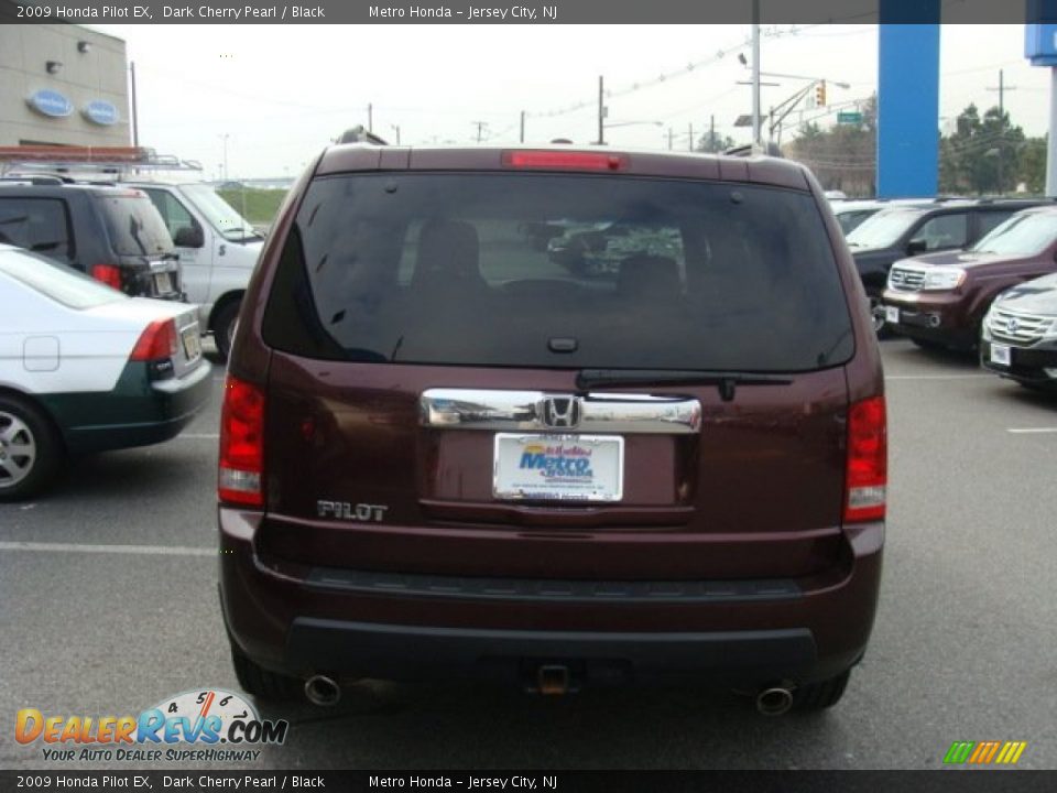 2009 Honda Pilot EX Dark Cherry Pearl / Black Photo #5