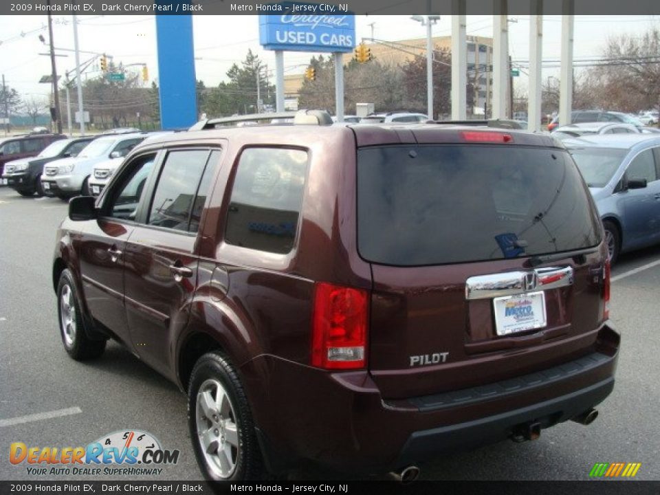 2009 Honda Pilot EX Dark Cherry Pearl / Black Photo #6