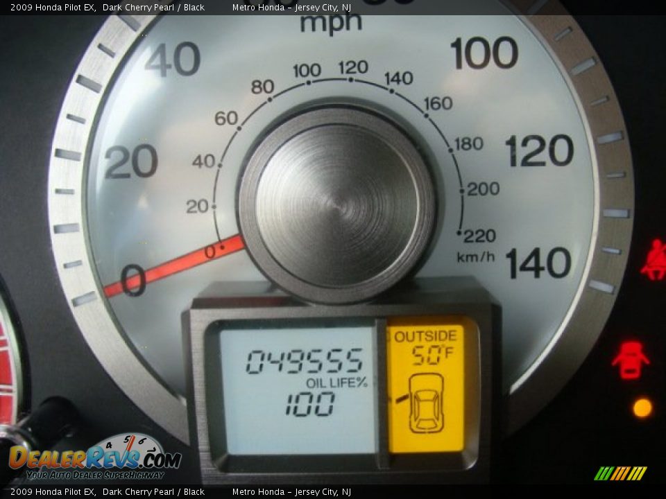 2009 Honda Pilot EX Dark Cherry Pearl / Black Photo #11