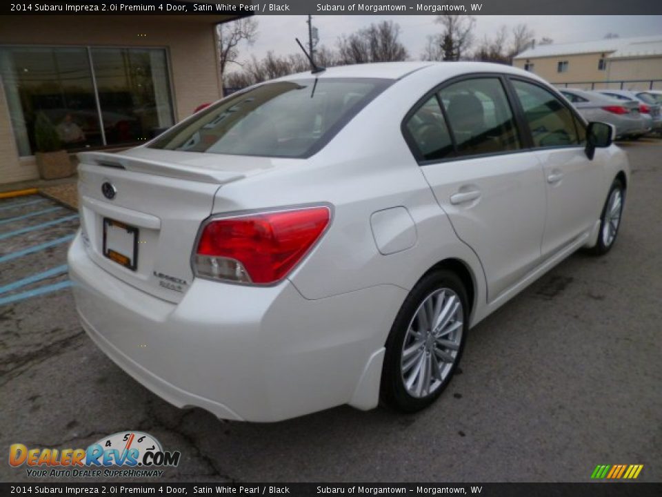 2014 Subaru Impreza 2.0i Premium 4 Door Satin White Pearl / Black Photo #7