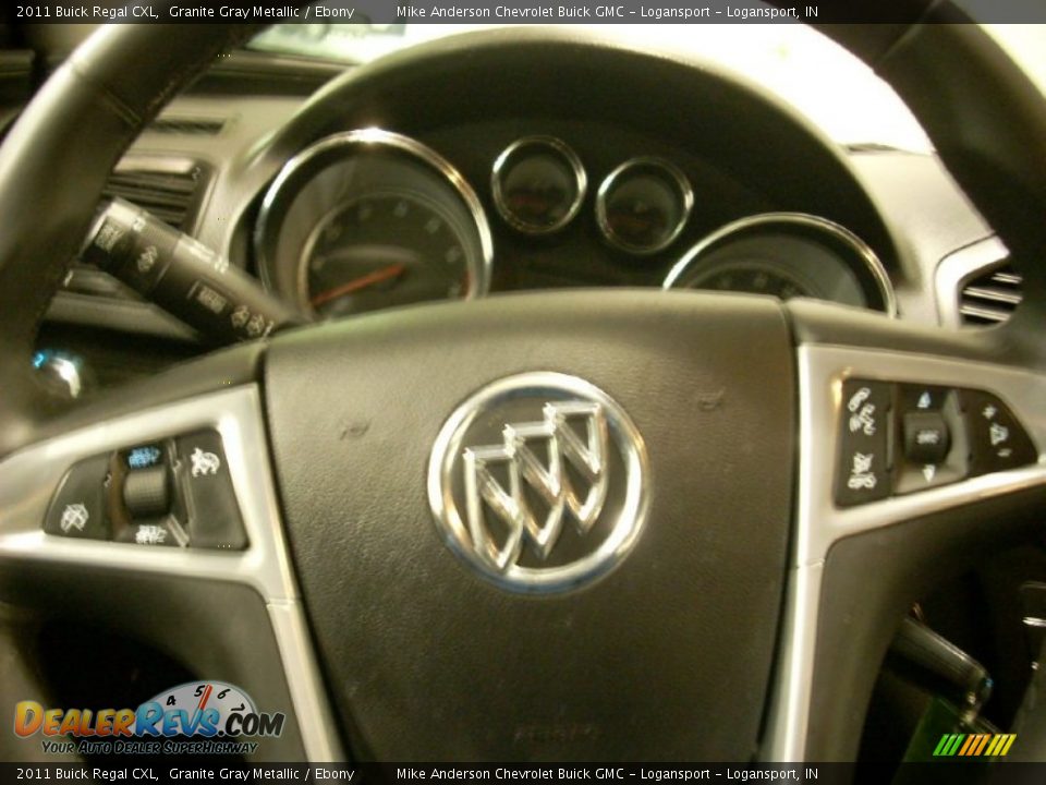 2011 Buick Regal CXL Granite Gray Metallic / Ebony Photo #9
