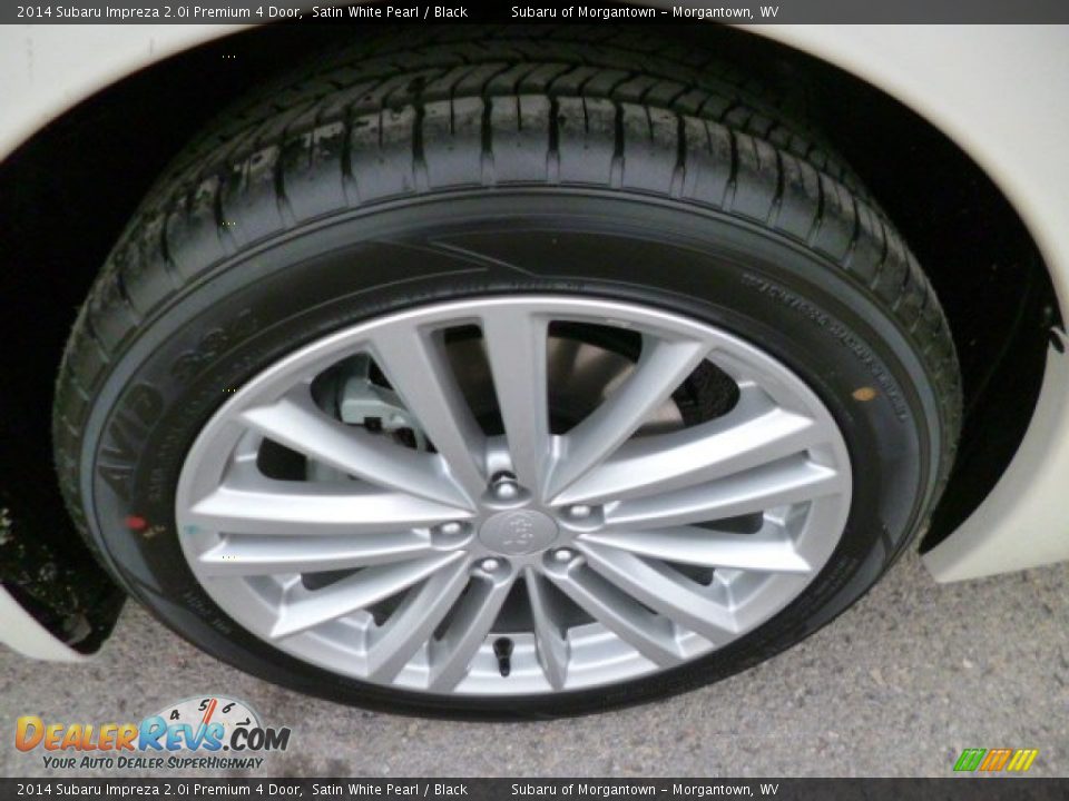 2014 Subaru Impreza 2.0i Premium 4 Door Satin White Pearl / Black Photo #9