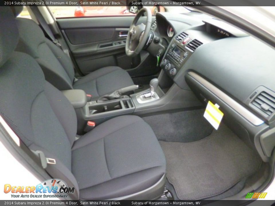 2014 Subaru Impreza 2.0i Premium 4 Door Satin White Pearl / Black Photo #10