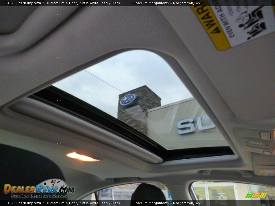 2014 Subaru Impreza 2.0i Premium 4 Door Satin White Pearl / Black Photo #11