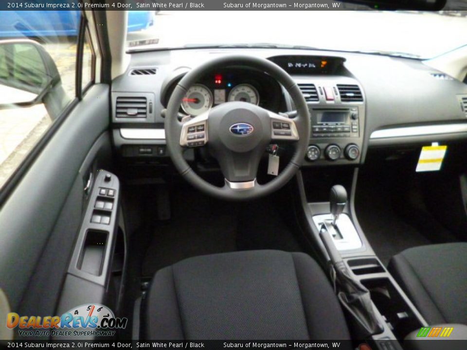 2014 Subaru Impreza 2.0i Premium 4 Door Satin White Pearl / Black Photo #14