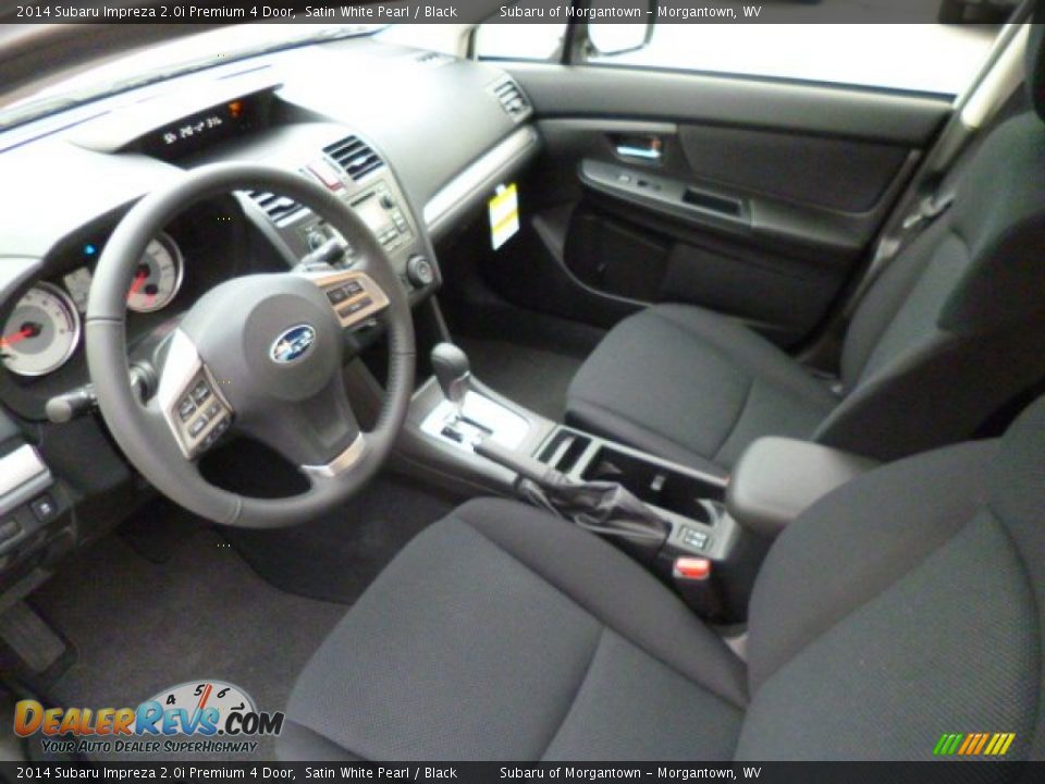 2014 Subaru Impreza 2.0i Premium 4 Door Satin White Pearl / Black Photo #16