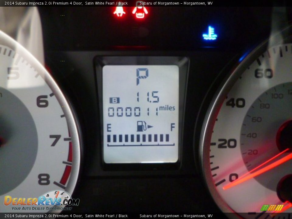 2014 Subaru Impreza 2.0i Premium 4 Door Satin White Pearl / Black Photo #20