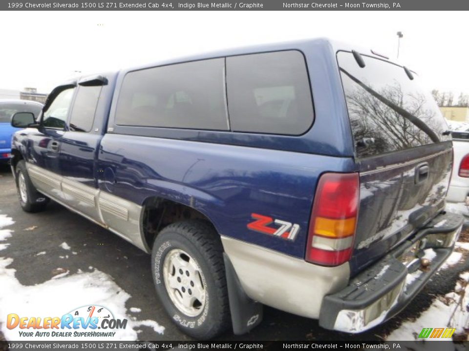1999 Chevrolet Silverado 1500 LS Z71 Extended Cab 4x4 Indigo Blue Metallic / Graphite Photo #2