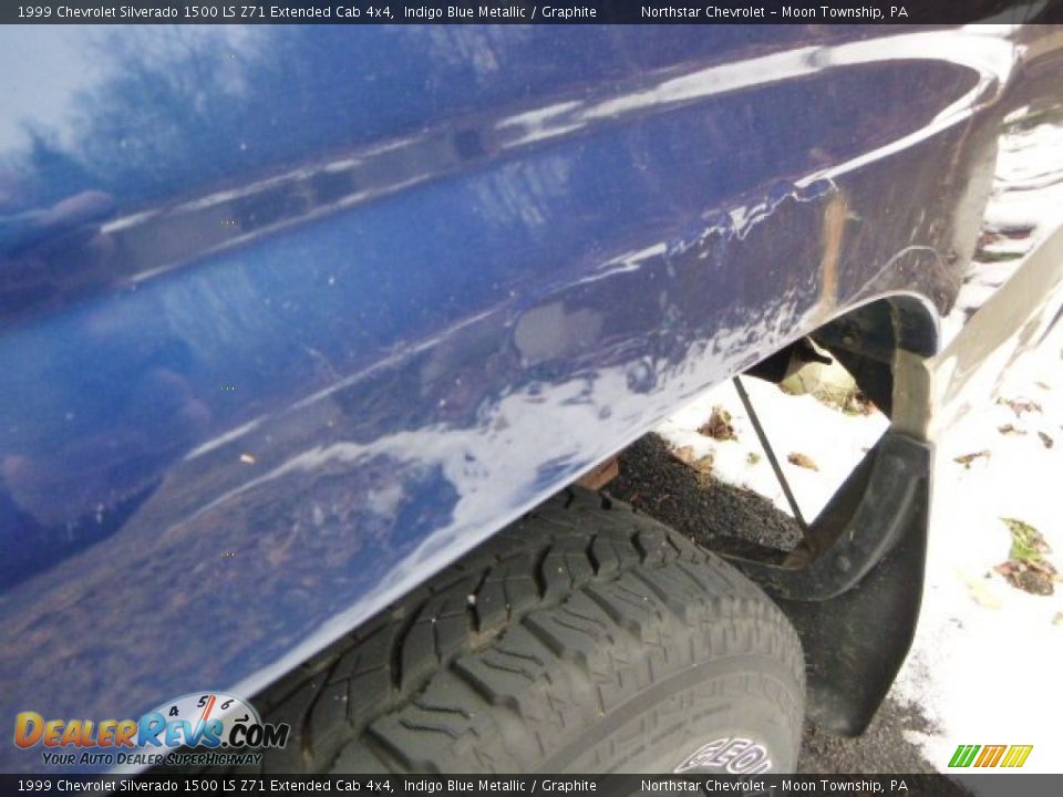 1999 Chevrolet Silverado 1500 LS Z71 Extended Cab 4x4 Indigo Blue Metallic / Graphite Photo #3