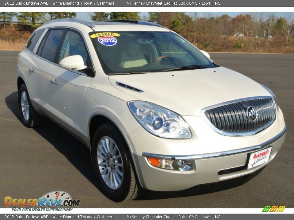 2012 Buick Enclave AWD White Diamond Tricoat / Cashmere Photo #1