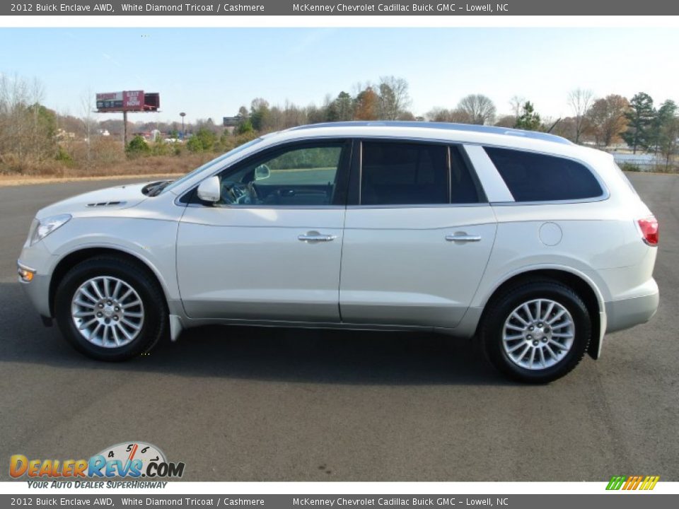 2012 Buick Enclave AWD White Diamond Tricoat / Cashmere Photo #3