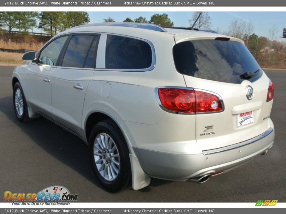 2012 Buick Enclave AWD White Diamond Tricoat / Cashmere Photo #4
