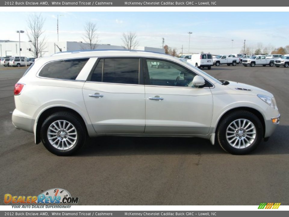 2012 Buick Enclave AWD White Diamond Tricoat / Cashmere Photo #6