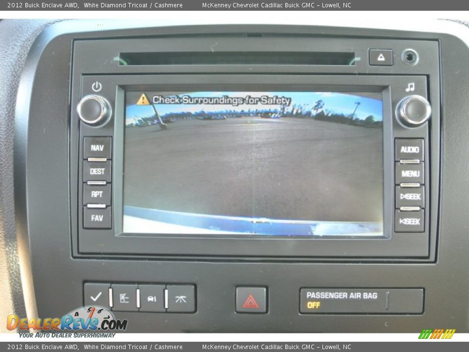 2012 Buick Enclave AWD White Diamond Tricoat / Cashmere Photo #17