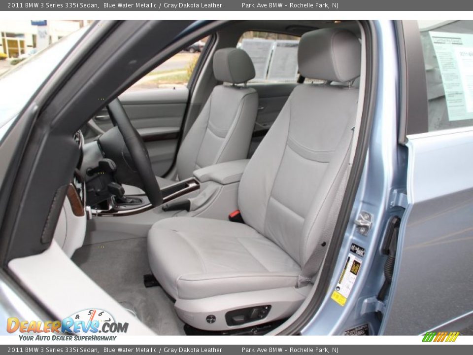 2011 BMW 3 Series 335i Sedan Blue Water Metallic / Gray Dakota Leather Photo #11