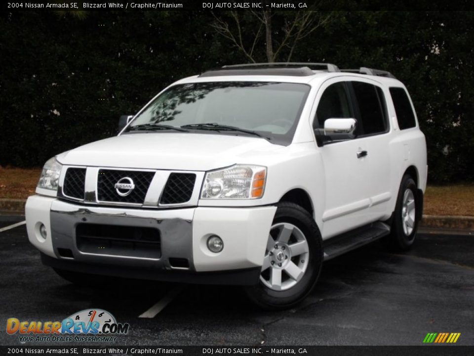2004 Nissan Armada SE Blizzard White / Graphite/Titanium Photo #1