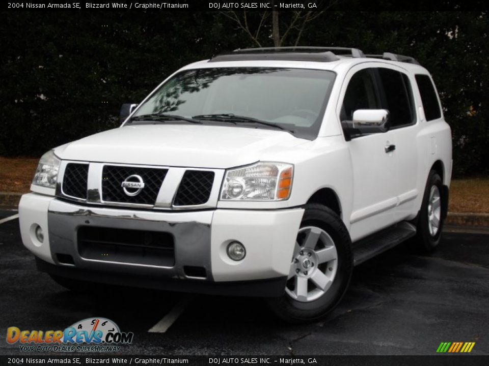 2004 Nissan Armada SE Blizzard White / Graphite/Titanium Photo #2