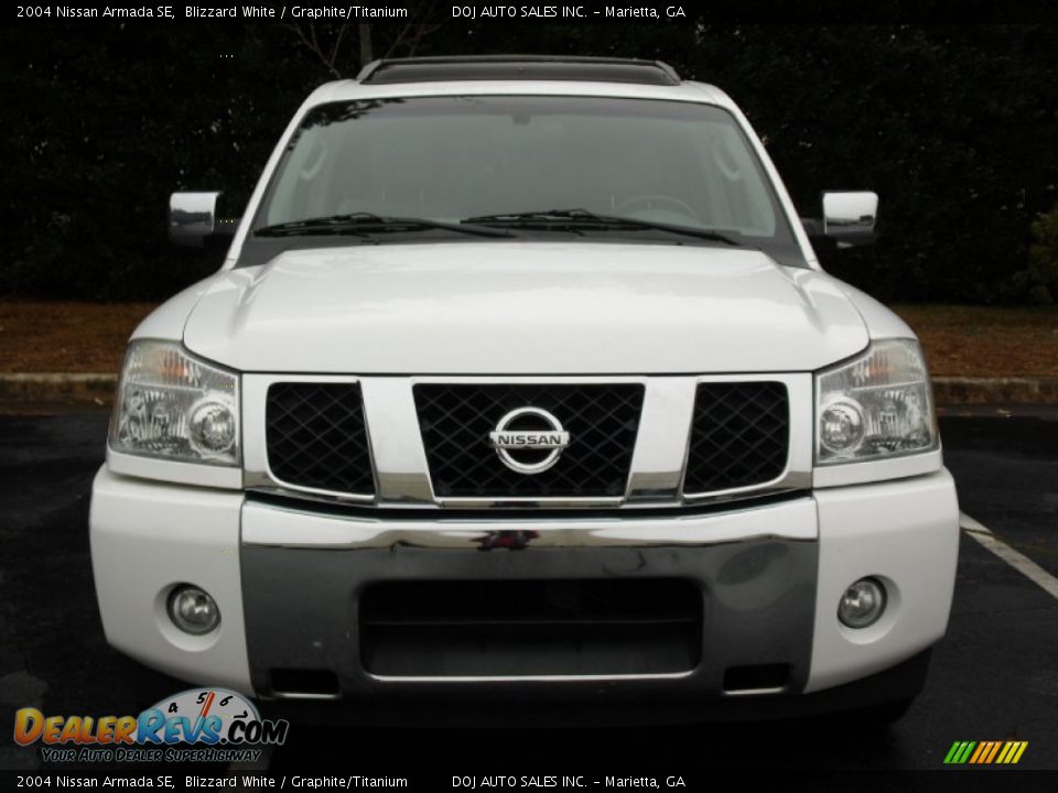 2004 Nissan Armada SE Blizzard White / Graphite/Titanium Photo #4