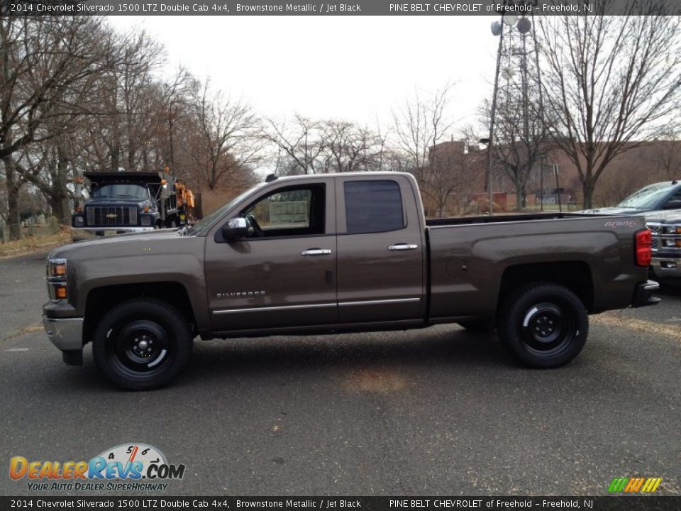2014 Chevrolet Silverado 1500 LTZ Double Cab 4x4 Brownstone Metallic / Jet Black Photo #3