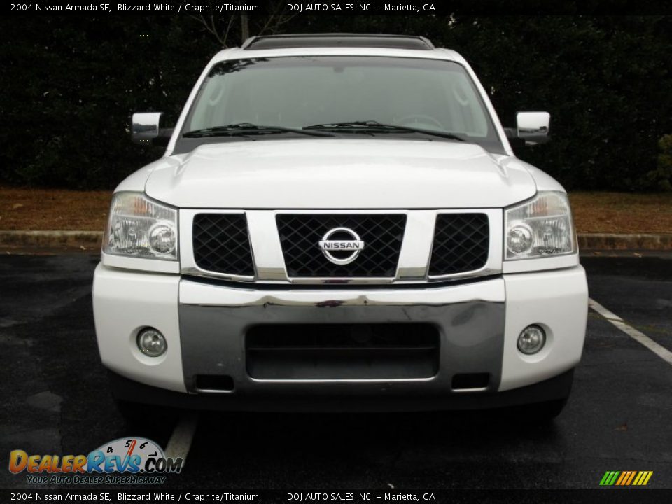 2004 Nissan Armada SE Blizzard White / Graphite/Titanium Photo #12
