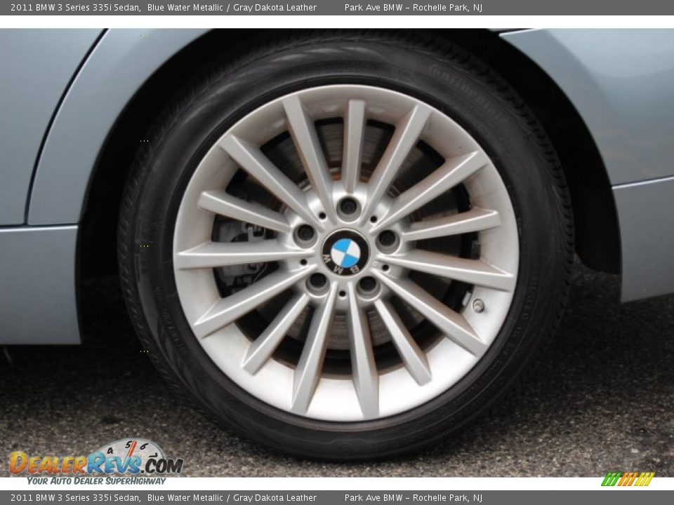 2011 BMW 3 Series 335i Sedan Blue Water Metallic / Gray Dakota Leather Photo #30