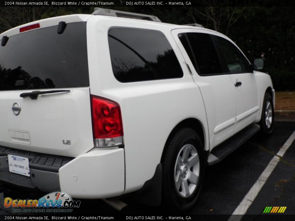 2004 Nissan Armada SE Blizzard White / Graphite/Titanium Photo #18