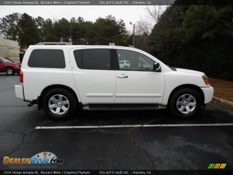 2004 Nissan Armada SE Blizzard White / Graphite/Titanium Photo #20