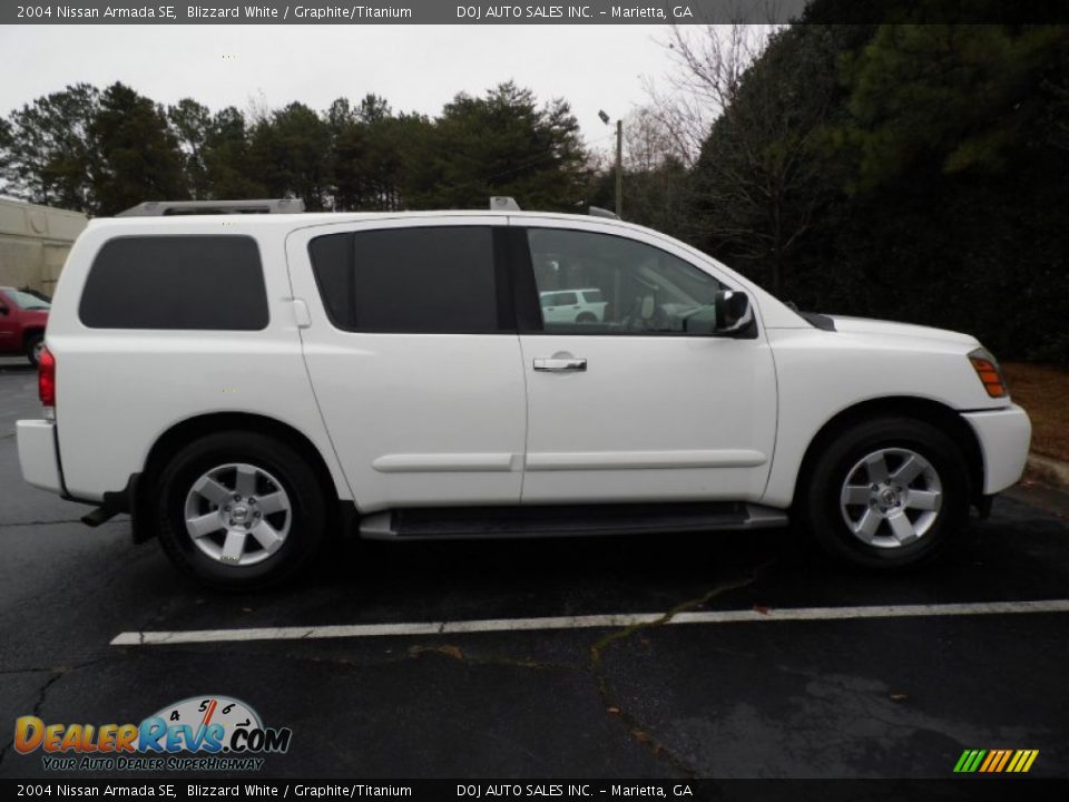 2004 Nissan Armada SE Blizzard White / Graphite/Titanium Photo #21