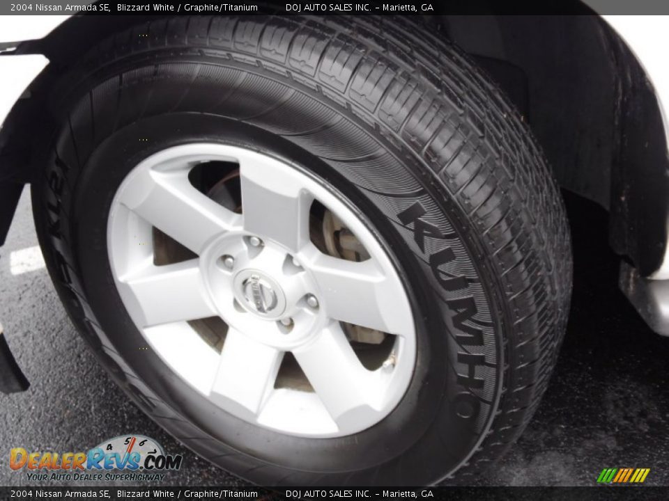 2004 Nissan Armada SE Blizzard White / Graphite/Titanium Photo #22