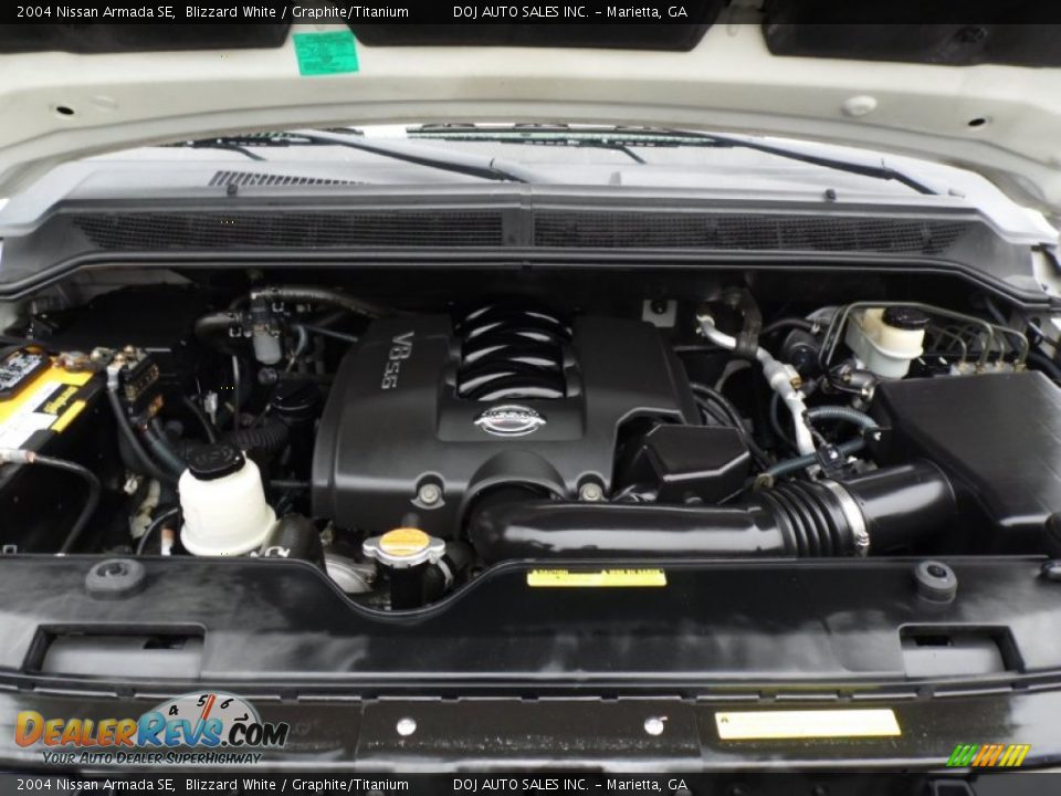 2004 Nissan Armada SE Blizzard White / Graphite/Titanium Photo #23