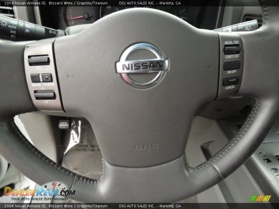 2004 Nissan Armada SE Blizzard White / Graphite/Titanium Photo #24