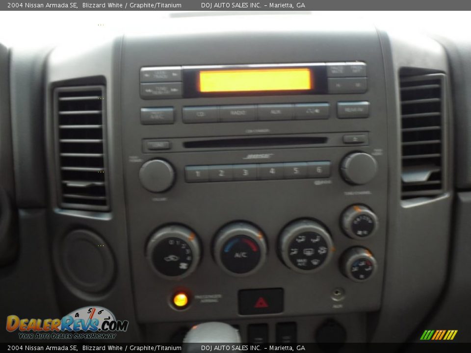 2004 Nissan Armada SE Blizzard White / Graphite/Titanium Photo #28