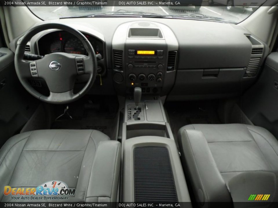 2004 Nissan Armada SE Blizzard White / Graphite/Titanium Photo #33