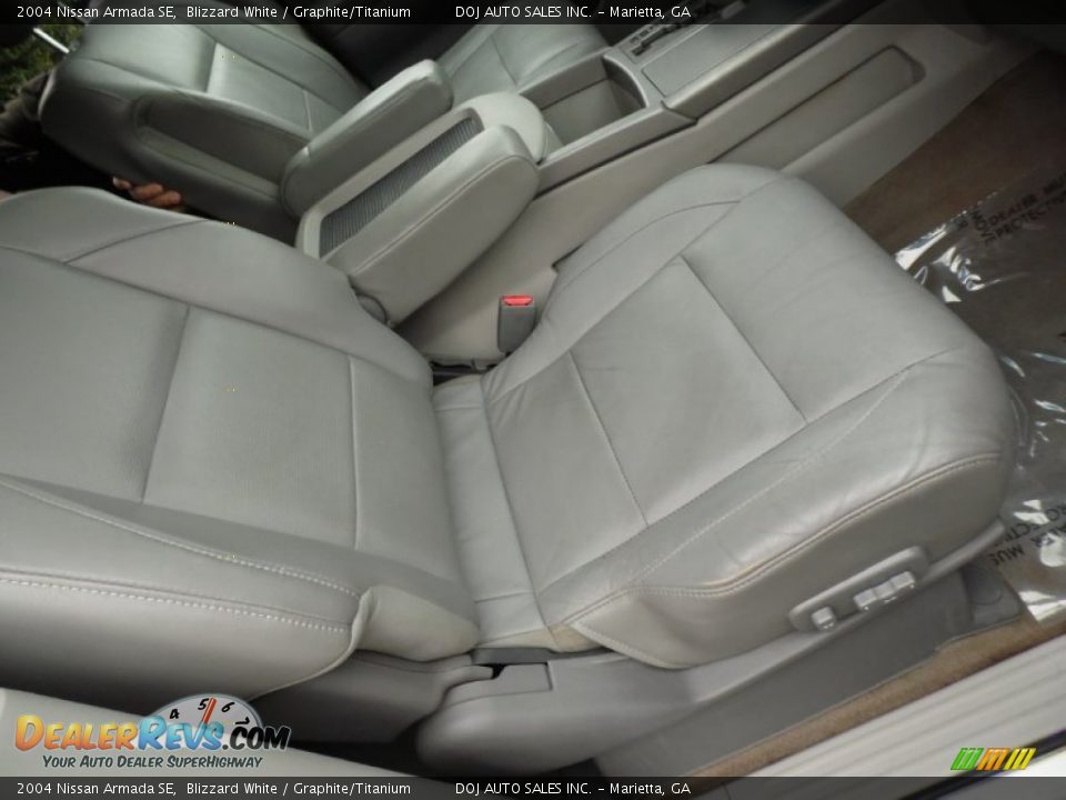 2004 Nissan Armada SE Blizzard White / Graphite/Titanium Photo #36