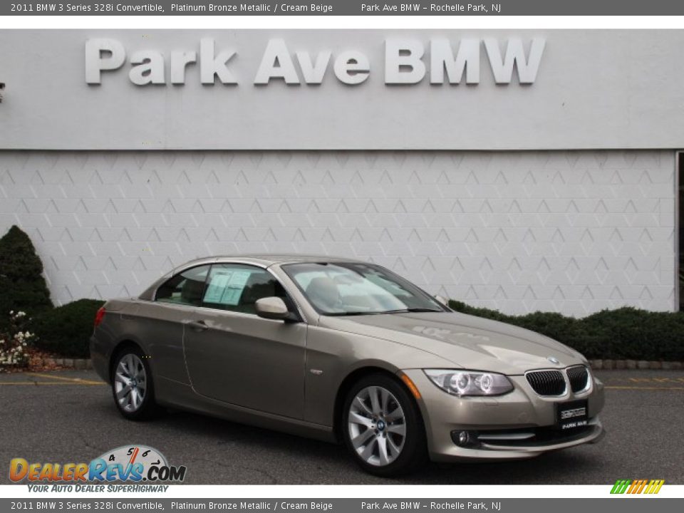 2011 BMW 3 Series 328i Convertible Platinum Bronze Metallic / Cream Beige Photo #1