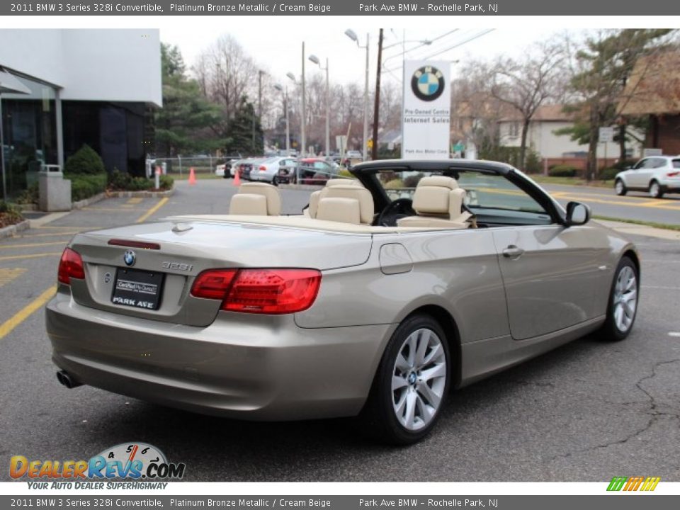 2011 BMW 3 Series 328i Convertible Platinum Bronze Metallic / Cream Beige Photo #3