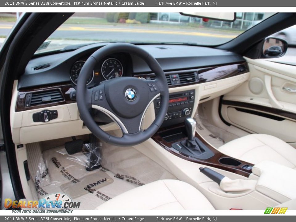 2011 BMW 3 Series 328i Convertible Platinum Bronze Metallic / Cream Beige Photo #9
