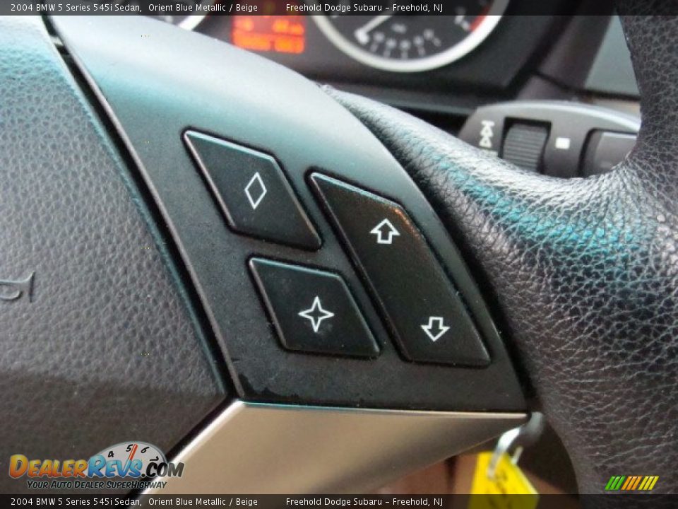 2004 BMW 5 Series 545i Sedan Orient Blue Metallic / Beige Photo #20