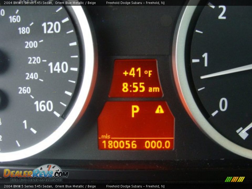 2004 BMW 5 Series 545i Sedan Orient Blue Metallic / Beige Photo #21