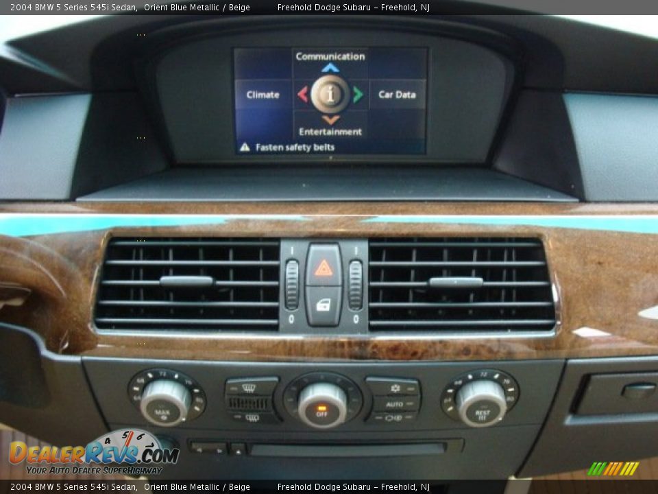 2004 BMW 5 Series 545i Sedan Orient Blue Metallic / Beige Photo #22