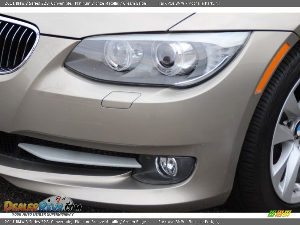 2011 BMW 3 Series 328i Convertible Platinum Bronze Metallic / Cream Beige Photo #26